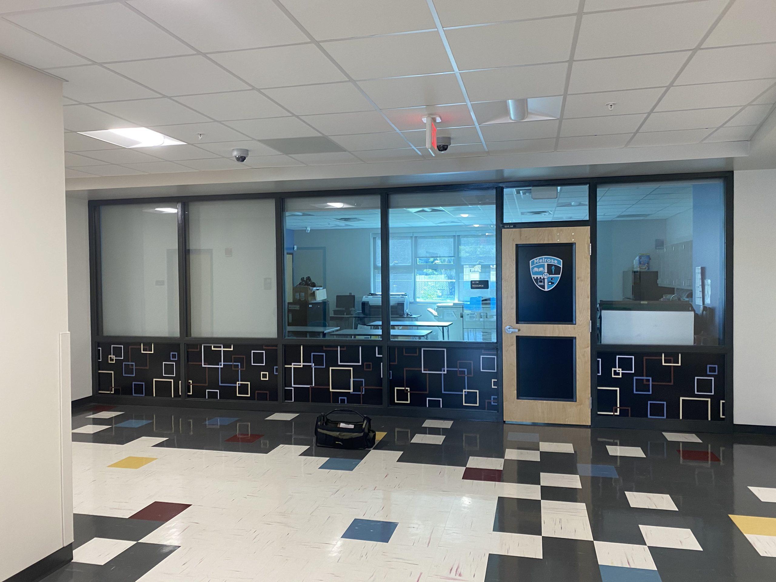 An office space transformed with our custom window frosting materials and installation (Tampa Bay)