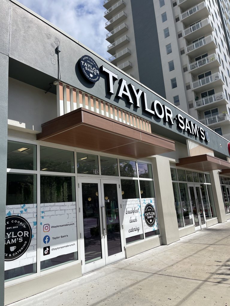 Custom Signage in Tampa For Taylor Sams