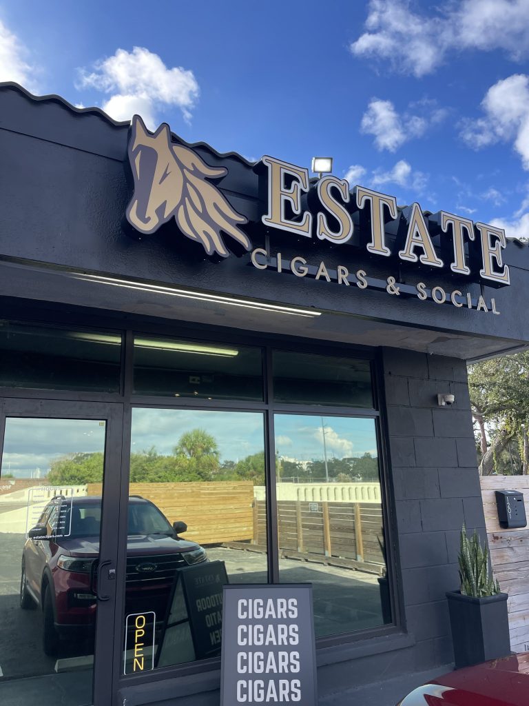 Custom Channel Letter Sign in Tampa Estate Cigars